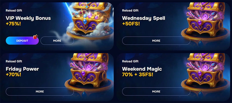 Reload casino bonuses. 