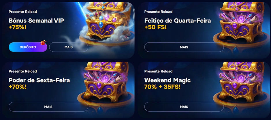 Bónus de recarga de casino. 